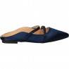 Saboti fashion din satin albastru, marca Mellisa