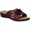 Saboti bordeaux cu floare, marca Defox