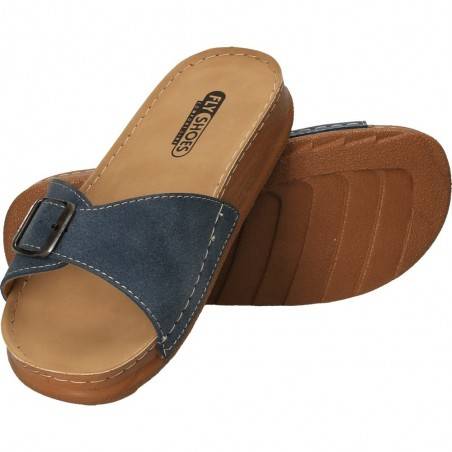 Saboti dama albastru marca Fly Shoes VGT605-28B