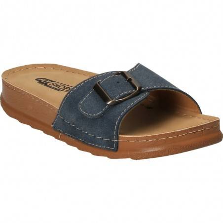Saboti dama albastru marca Fly Shoes VGT605-28B