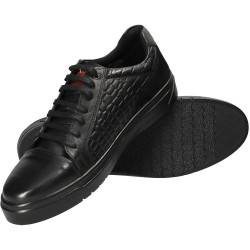 Pantofi all season, negri, Da Vinci, din piele naturala