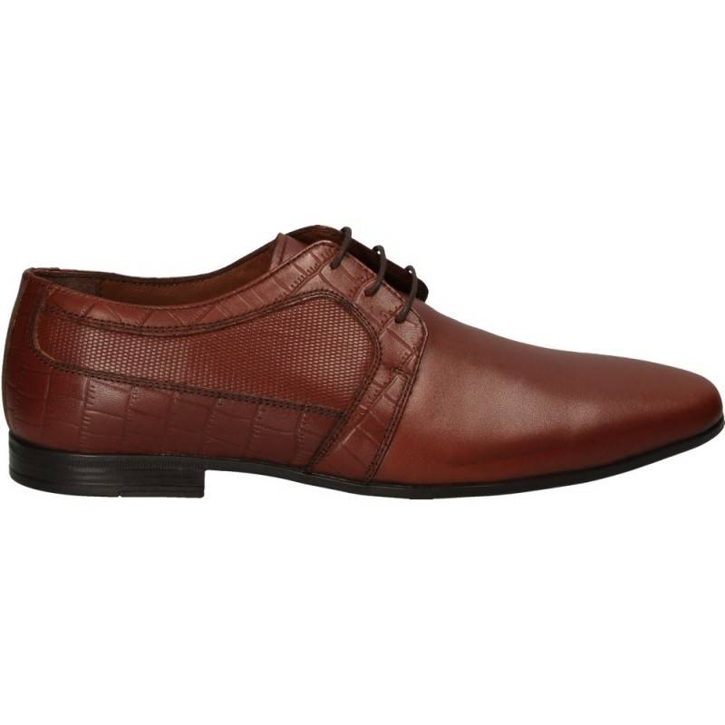 Pantofi barbatesti, imprimeu croco, piele naturala, Da Vinci Pantofi barbatesti, imprimeu croco, piele naturala, Da Vinci