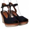 Sandale fashion de dama, bleumarin, din canvas