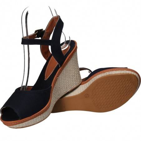 Sandale fashion de dama, bleumarin, din canvas