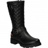 Cizme casual negre, stil moto pentru femei