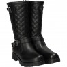 Cizme casual negre, stil moto pentru femei