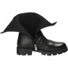 Cizme casual negre, stil moto pentru femei