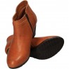 Botine maro deschis, din piele naturala