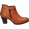 Botine maro deschis, din piele naturala