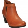 Botine maro deschis, din piele naturala