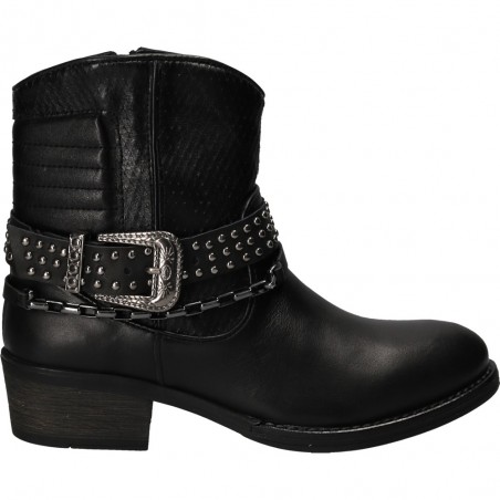 Ghete fashion de dama, negre, din piele naturala