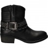 Ghete fashion de dama, negre, din piele naturala
