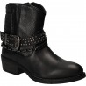 Ghete fashion de dama, negre, din piele naturala