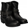 Ghete fashion de dama, negre, din piele naturala