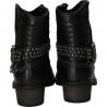 Ghete fashion de dama, negre, din piele naturala