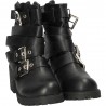 Ghete de dama fashion, moto, cu catarame