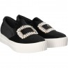 Espadrile fashion, cu decor pietre