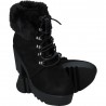 Botine trendy, cu blanita, talpa groasa