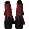 Ghete fashion bordeaux, din piele naturala