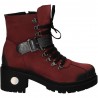 Ghete fashion bordeaux, din piele naturala