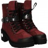 Ghete fashion bordeaux, din piele naturala