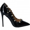 Pantofi fashion, de lac, cu toc inalt