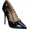 Pantofi fashion, de lac, cu toc inalt