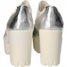 Pantofi fashion, albi, cu platforma mare