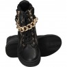 Ghete fashion, negre, pentru femei