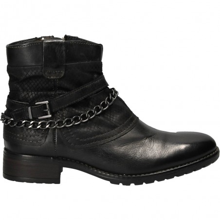 Cizme scurte, stil urban, piele naturala
