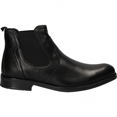 Ghete clasice, negre, din piele naturala