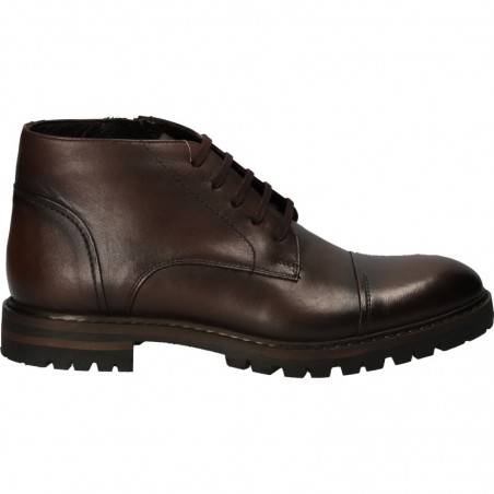 Ghete sport-elegant, maro, piele naturala