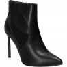 Botine fashion, cu toc inalt si strasuri