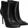 Botine fashion, cu toc inalt si strasuri