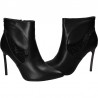 Botine fashion, cu toc inalt si strasuri