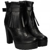 Botine Oxford, fashion, cu franjuri