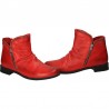 Botine rosii, fashion, din piele naturala