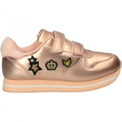 Pantofi roz metalizat...