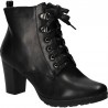 Botine fashion, negre, cu toc mediu