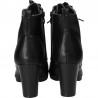 Botine fashion, negre, cu toc mediu