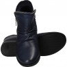 Botine fashion, cu toc mic, piele naturala