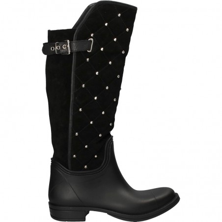 Cizme glamour, PVC și piele intoarsa