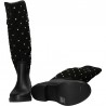 Cizme glamour, PVC și piele intoarsa