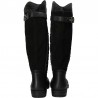 Cizme glamour, PVC și piele intoarsa