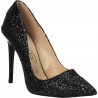 Pantofi eleganti, cu toc inalt, cu sclipici