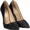 Pantofi eleganti, cu toc inalt, cu sclipici