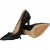 Pantofi eleganti, cu toc inalt, cu sclipici