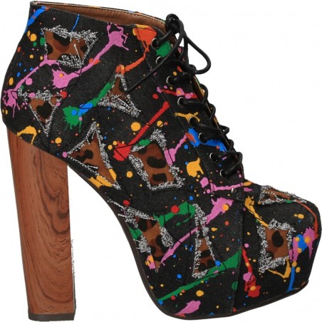 Ghete fashion, din canvas, pentru femei