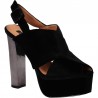 Sandale fashion de dama, cu toc si platforma