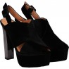 Sandale fashion de dama, cu toc si platforma